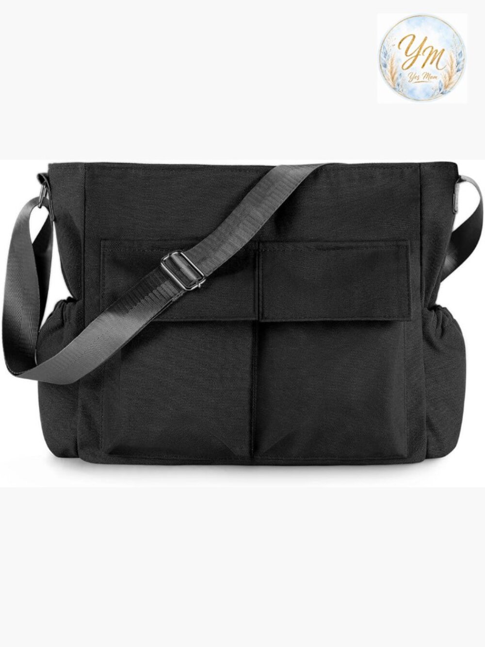Canvas Messenger Bag Crossbody Shoulder Tote Laptop Hobo Bag Large Capacity